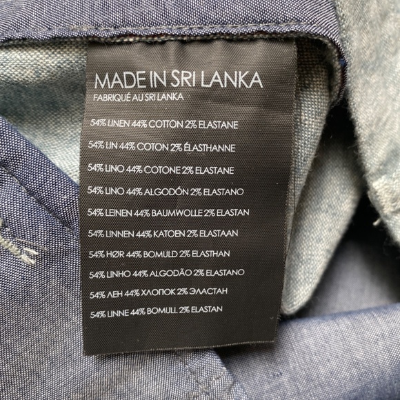 *Club Monaco* Baxter Chambray Linen 7" Shorts - Picture 12 of 13